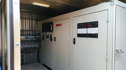 Generator for burn unit backup power for environmental control
