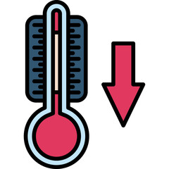 Thermometer Falling Icon