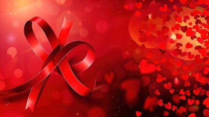 World AIDS Day Background Concept - a meaningful and important visual. The World AIDS Day background concept presents a poignant and significant awareness-raising scene.