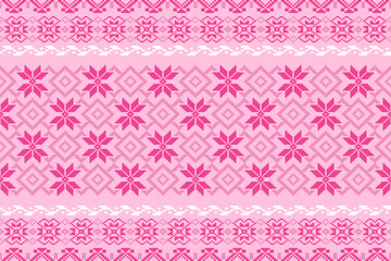 Design for wrapping, carpet, wallpaper, sweater, scarf, comforter or clothes, fabric printing.Geometric seamless pattern with repeat Christmas object.