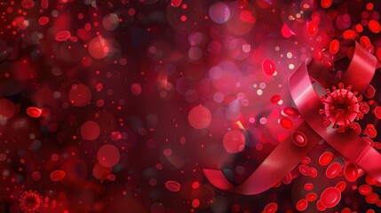 World AIDS Day Background Concept - a meaningful and important visual. The World AIDS Day background concept presents a poignant and significant awareness-raising scene.