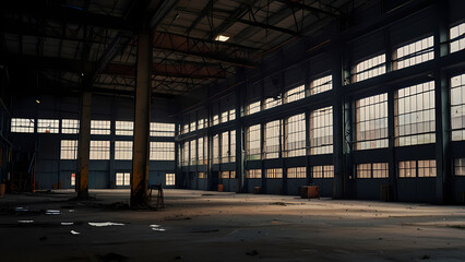 Obraz premium Large Industrial Factory Building