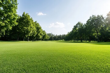 Obraz premium Gleaming sunshine illuminates a perfect warm weather day, inviting joy and tranquility in nature's embrace.