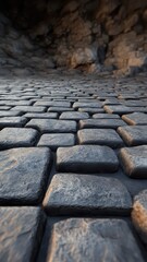 Echoes of Sound in a Rocky Underground Cave Chamber Surrounded by Stone Walls