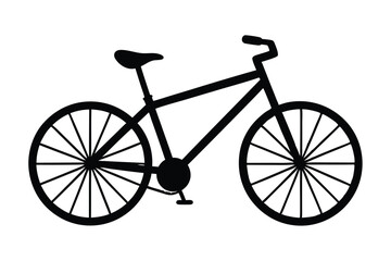 bicycle vector silhouette illustration