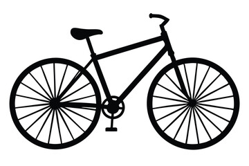 bicycle vector silhouette illustration