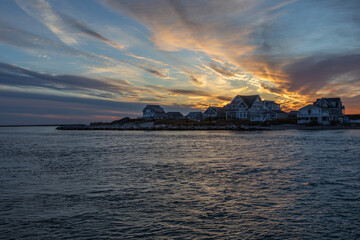 East Matunuck Jetty and Jerusalem on Hazard Island in Narragansett, Rhode Island