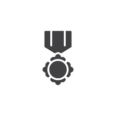 Award medal vector icon