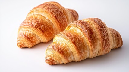 Golden Crisp Round Croissants: Sweet, Crumbly Delight with Delicate Layers and Irresistible Flakiness