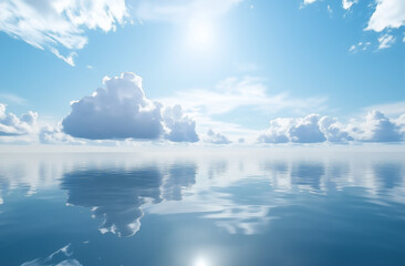 Obraz premium blue sky and white cloudy