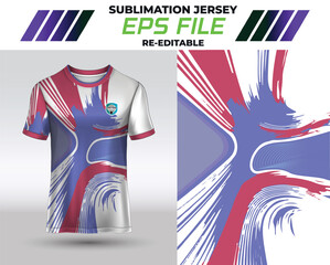 Colorful design Jersey & T-shirt for sublimation and digital print