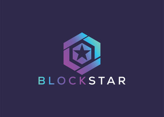 Creative and innovative block star logo design
