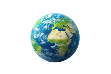 Fototapeta premium Vibrant image of Earth from space showcasing continents and oceans, perfectly capturing the beauty of our planet's natural features.