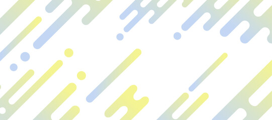 流れ星をイメージしたラインのフレームイラスト　ジオメトリック　グラデーション