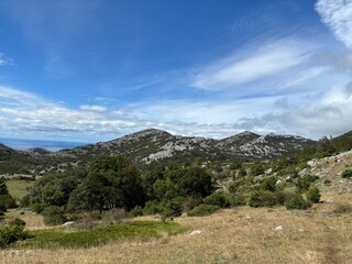 Velebit mountain in Croatia landscape
