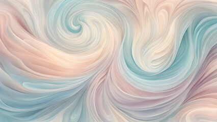 Obraz premium abstract illustration embodies mindfulness meditation with gentle swirling patterns in pastel soothing hues