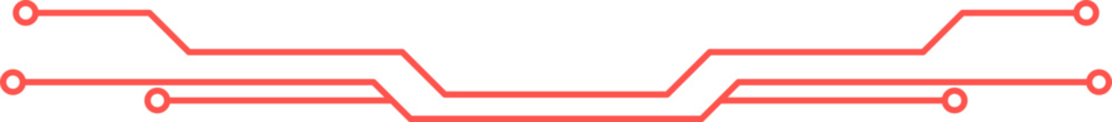 Obraz premium Futuristic Tech Border