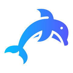dolphin Gradient icon © Barudak Lier