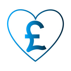 Obraz premium Pound Currency symbol