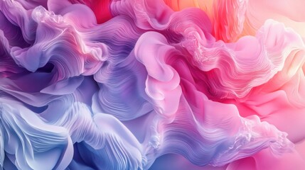 Obraz premium Calming rhythms in 3D gradient art for meditation visuals