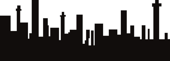 Fototapeta premium City Silhouette Element