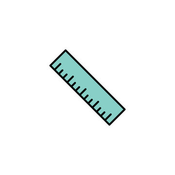 recommend clip art: Ruler vector icon isolated on white background