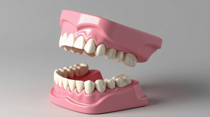 Obraz premium dental prosthesis and dental mold