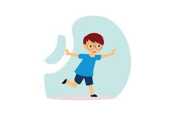 Fototapeta premium Children's Day Flat Design Illustration