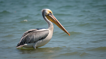 close-up shot of a pelican