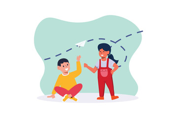 Children's Day Flat Design Illustration