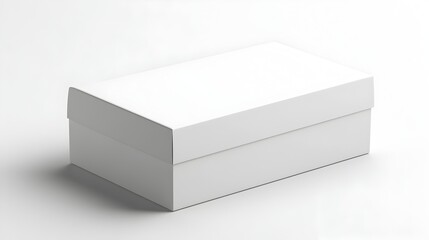 Fototapeta premium Blank White Box Mockup for Product Presentation and Packaging Design