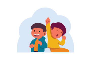 Children's Day Flat Design Illustration