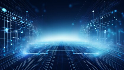 abstract structure circuit digital network technology business background