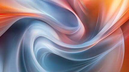 Soft, flowing swirl abstract blob design with muted tones and subtle gradients, perfect for minimalist and modern backgrounds.