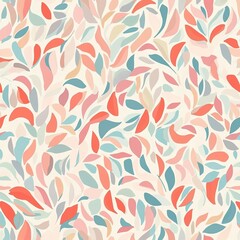 Artistic Seamless Olive Leaf Pattern Design