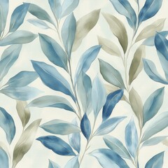 Elegant Olive Leaf Motifs with Delicate Detailing
