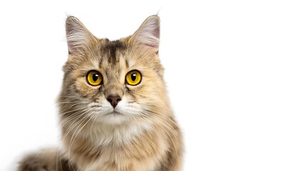 Obraz premium A charming portrait of a cat featuring its captivating eyes and soft fur, showcasing the beauty of this adorable domestic animal