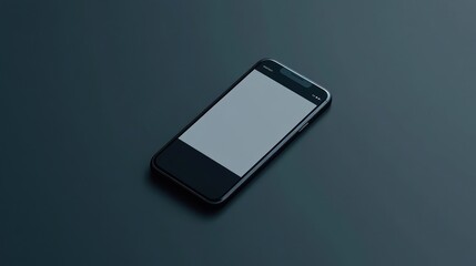 A minimalist mock-up of a smartphone screen, displaying a clean app interface with customizable elements on a solid background