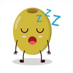 cute rest expression of olive character