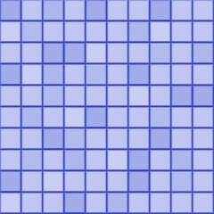 Blue ceramic square tiles seamless pattern. Home interior, swimming pool, bathroom and kitchen wall and floor texture. Vector mosaic brick wall background