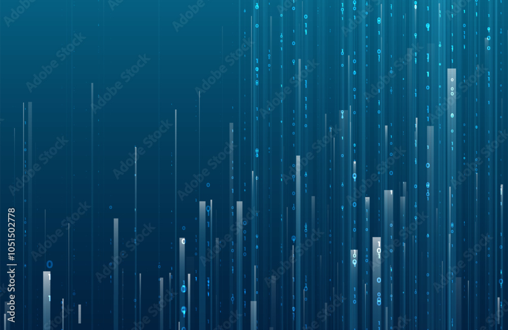 Poster abstract big data code representation. modern high-tech data background. graphic concept for your de