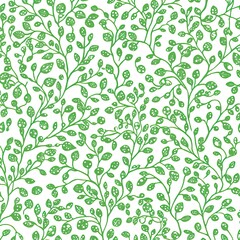 Delicate Olive Leaves Seamless Fabric Pattern