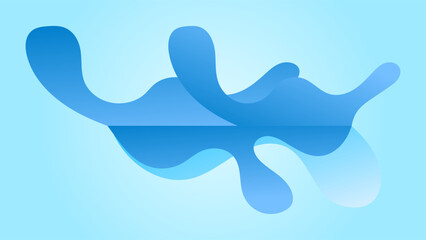 ABSTRACT BLUE BACKGROUND ELEGANT GRADIENT SMOOTH LIQUID COLORFUL DESIGN WITH HAND DRAWN SHAPES VECTOR TEMPLATE GOOD FOR MODERN WEBSITE, WALLPAPER, COVER DESIGN 