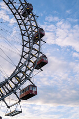 Old Ferris Wheel in the city of Vienna, Austri