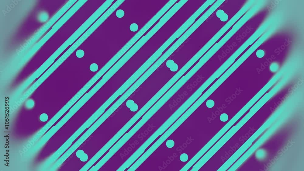 Poster Background with moving lines and shapes. 3d rendering loop animation 4K