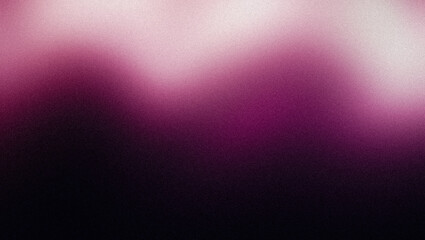 Pink white dark color spot grainy backdrop design. Abstract vibrant glowing color spot noisy gradient, wave shaped, website cover, header, banner, poster.