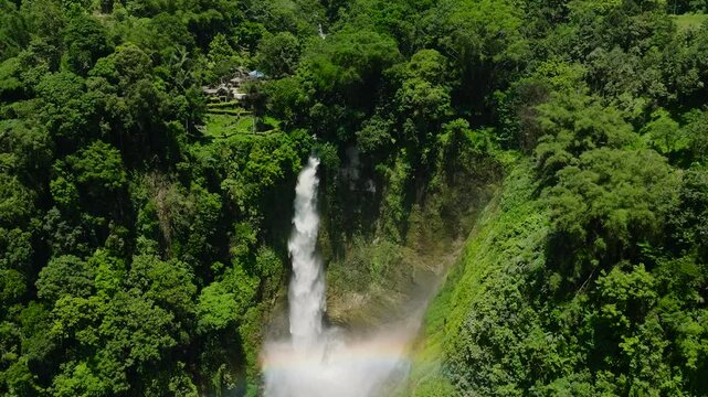 Second Falls in Lake Sebu, Hikong Bente the immeasurable falls among the Seven Falls. Mindanao, Philippines.