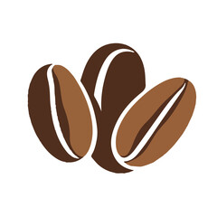 Obraz premium coffee beans on a white background