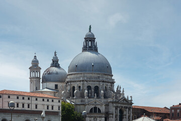 The dome of the Cathedral of Santa Maria della Salute in Venice.