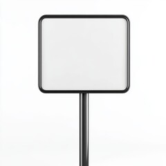 Blank Signpost with White Background  Isolated Sign  Empty Signboard  Directional Sign  Ro